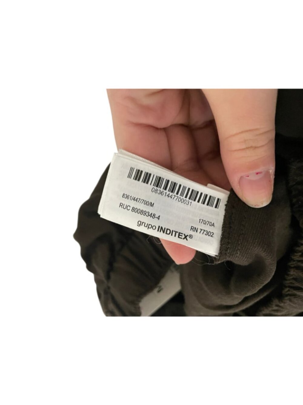 Zara ZW Womens Volume Pants Trousers M Brown Elastic waist Textured 8361/447 NWT - Picture 8 of 13